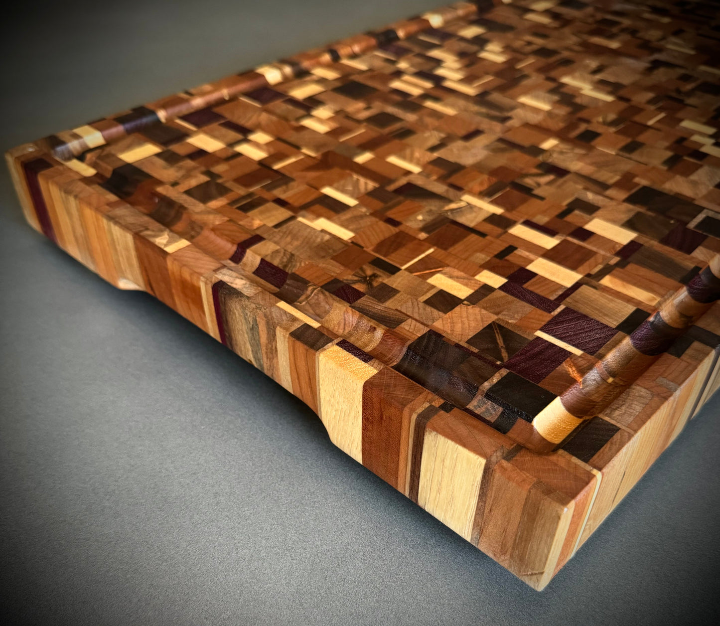 Extra Large Chaos-Pattern End Grain Cutting Board