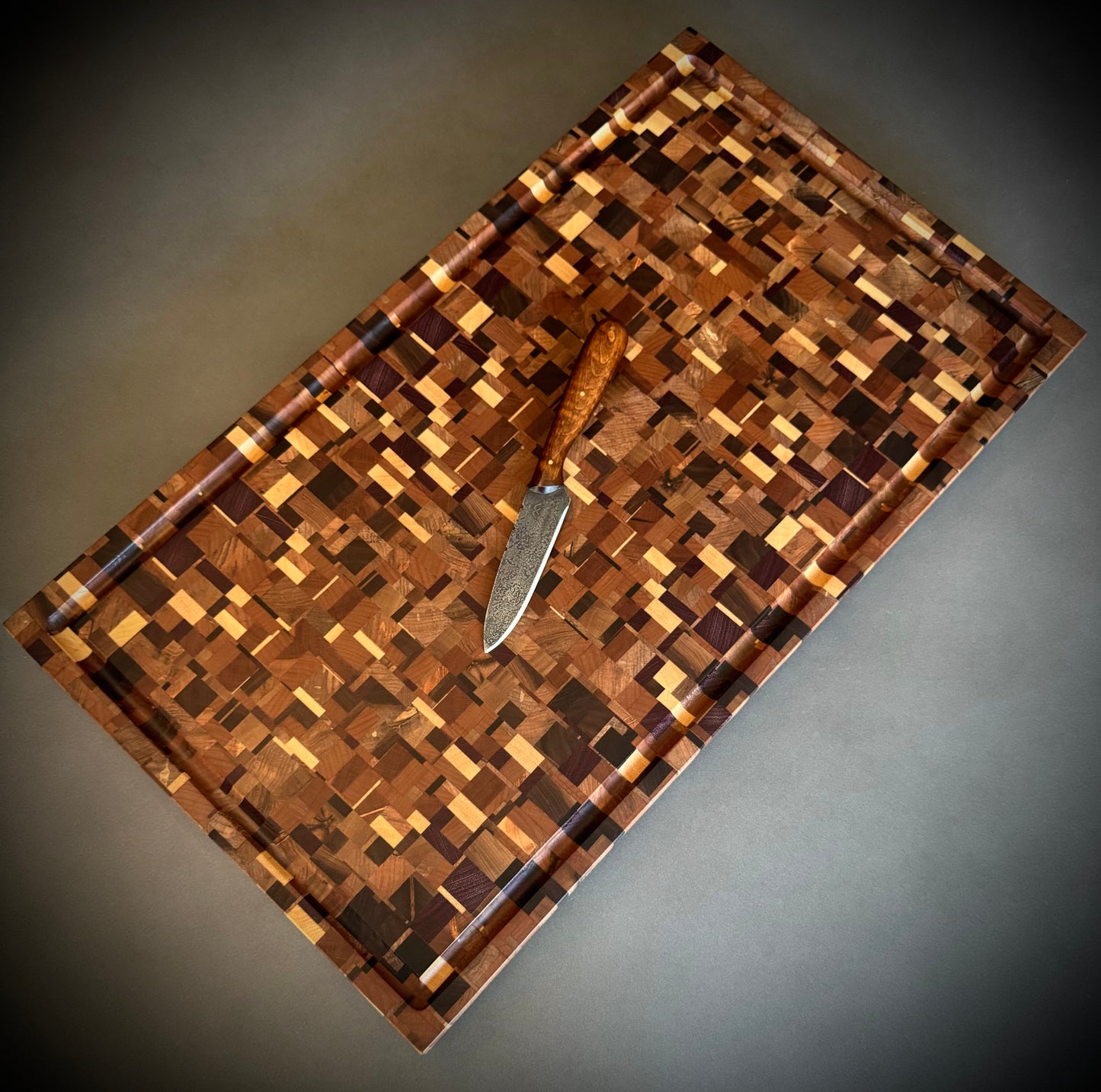 Extra Large Chaos-Pattern End Grain Cutting Board