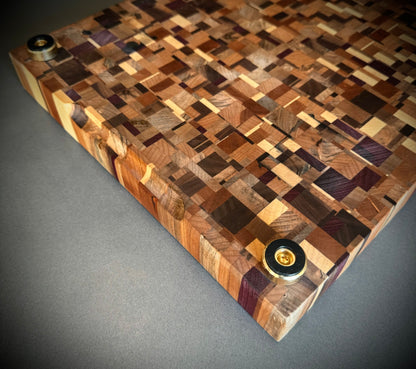 Extra Large Chaos-Pattern End Grain Cutting Board