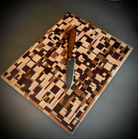 Chaos End Grain Cuttiing Board